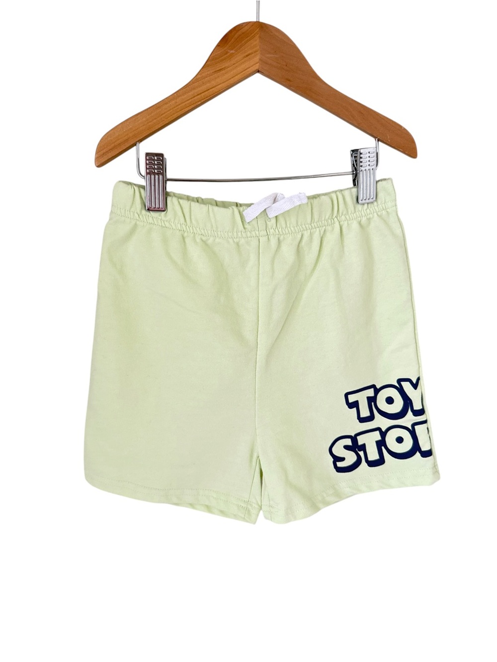 Disney Light Green 'Toy Story' Logo Kids Shorts Size 6